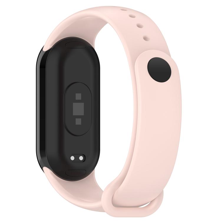 For Xiaomi Smart Band 9 / 9 NFC Solid Color Silicone Watch Band with 3D Curved Film