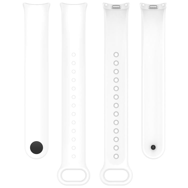 For Xiaomi Mi Band 8 / 8 NFC Solid Color Silicone Watch Band with 3D Curved Film