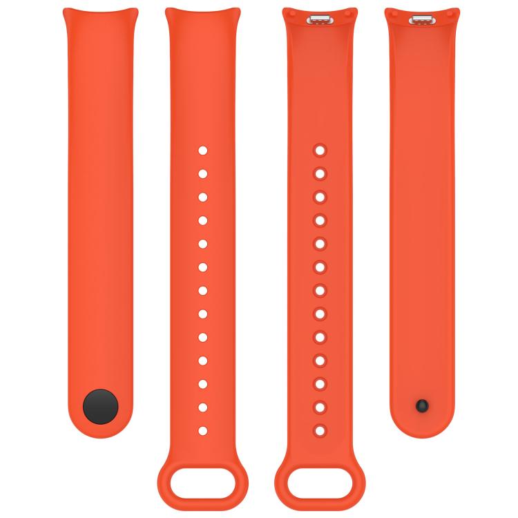 For Xiaomi Mi Band 8 / 8 NFC Solid Color Silicone Watch Band with 3D Curved Film
