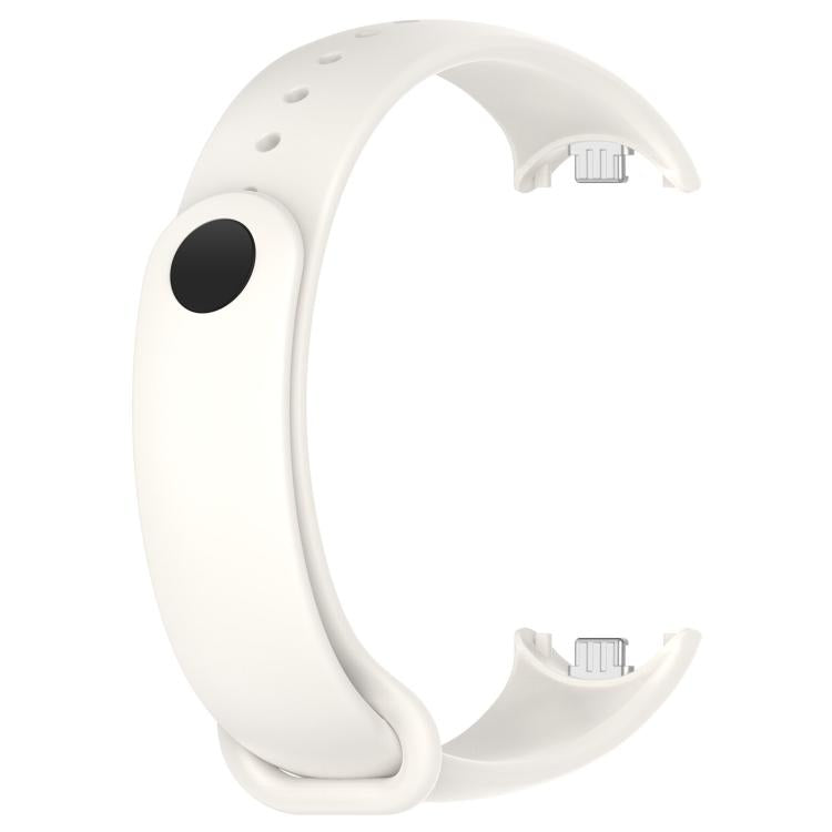 For Xiaomi Mi Band 8 / 8 NFC Solid Color Silicone Watch Band with 3D Curved Film