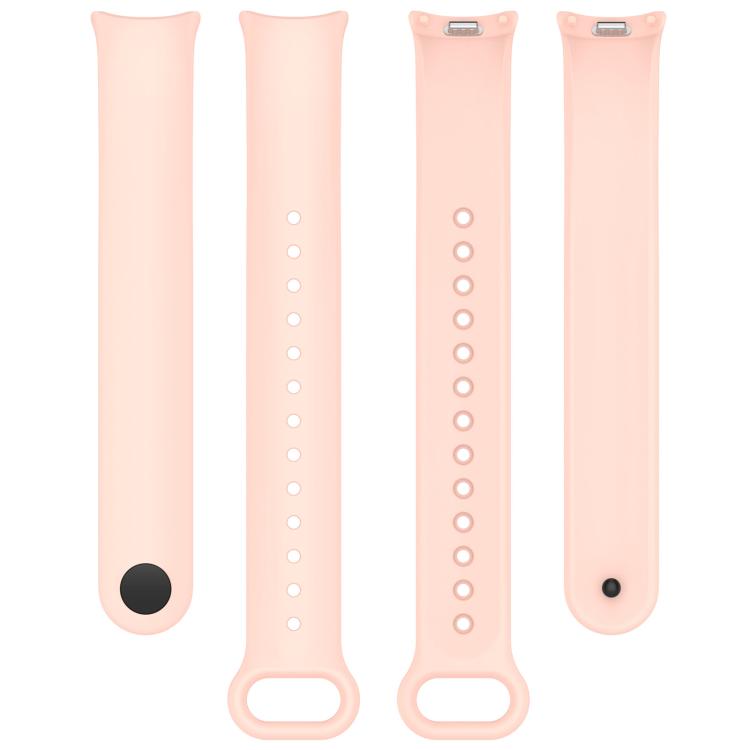For Xiaomi Mi Band 8 / 8 NFC Solid Color Silicone Watch Band with 3D Curved Film