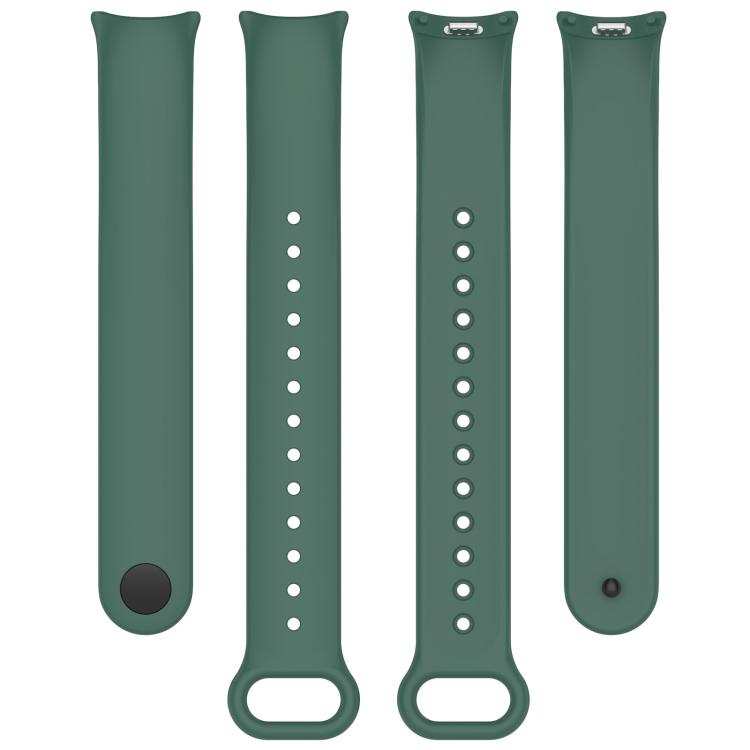 For Xiaomi Mi Band 8 / 8 NFC Solid Color Silicone Watch Band with 3D Curved Film