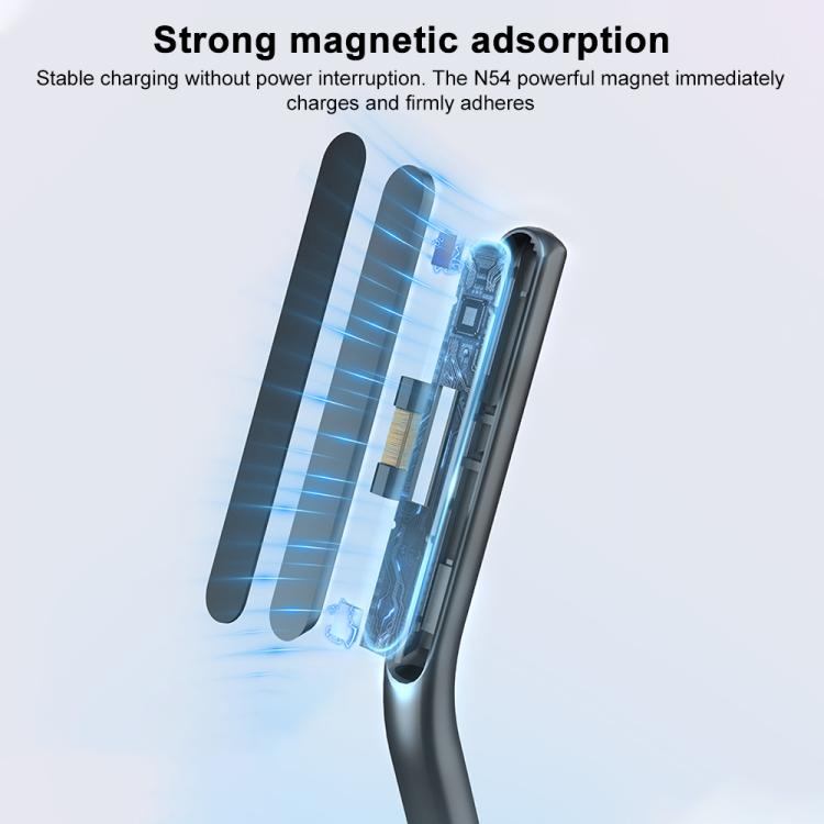 For Apple Pencil 2 Capacitive Stylus Magnetic Wireless Charging Holder - Black