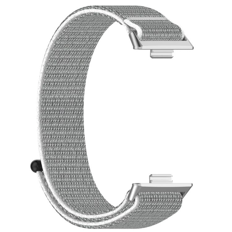 For Huawei Watch Fit 4 Pro Nylon Hook and Loop Fastener Watch Band with 3D Curved Film