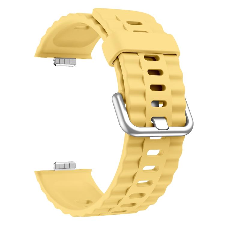 For Huawei Watch Fit 4 Pro Solid Color Silicone Watch Band with 3D Curved Film