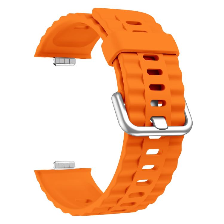 For Huawei Watch Fit 4 Pro Solid Color Silicone Watch Band with 3D Curved Film