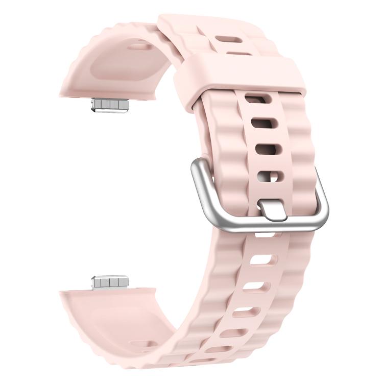 For Huawei Watch Fit 4 Pro Solid Color Silicone Watch Band with 3D Curved Film