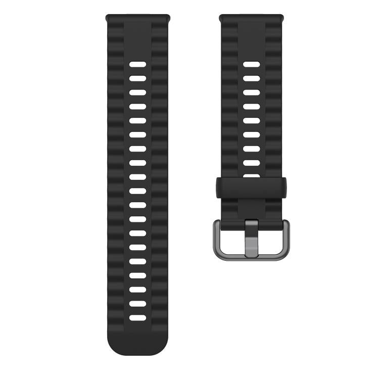 For Huawei Watch Fit 4 Solid Color Silicone Watch Band with 3D Curved Film