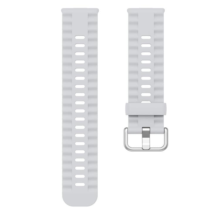 For Huawei Watch Fit 4 Solid Color Silicone Watch Band with 3D Curved Film