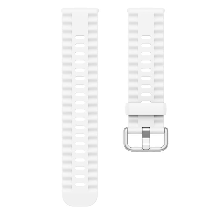 For Huawei Watch Fit 4 Solid Color Silicone Watch Band with 3D Curved Film