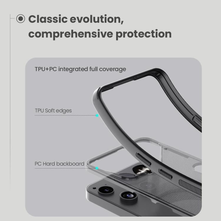 For Nothing Phone 3 NILLKIN Frosted Shield Pro Clear Version PC + TPU Phone Case - Grey