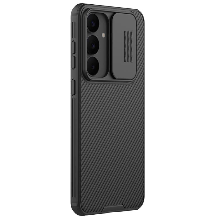 For Samsung Galaxy S25 FE 5G NILLKIN Black Mirror Pro Series Camshield PC Phone Case - Black