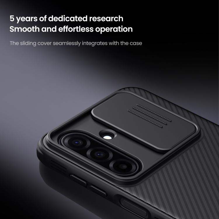 For Samsung Galaxy A17 5G NILLKIN Black Mirror Pro Series Camshield PC Phone Case - Black