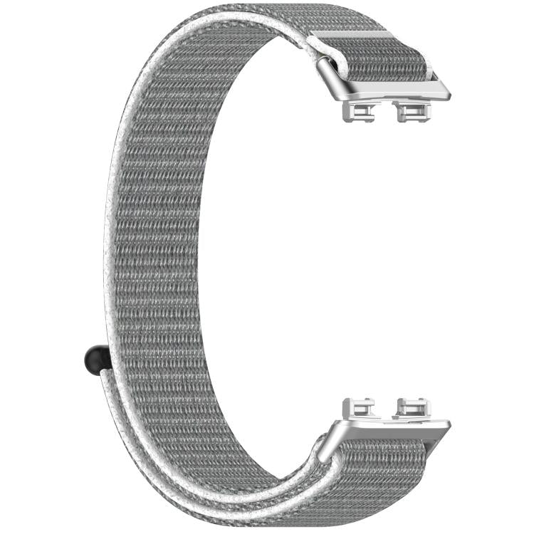 For Huawei Band 10 / 10 NFC Nylon Hook and Loop Fastener Watch Band with 3D Curved Film