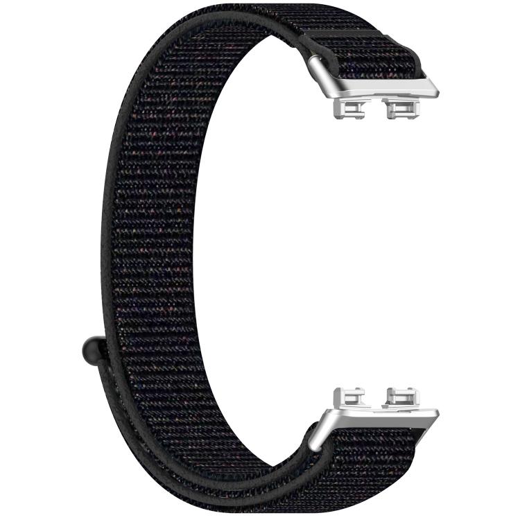 For Huawei Band 9 / 9 NFC Nylon Hook and Loop Fastener Watch Band with 3D Curved Film