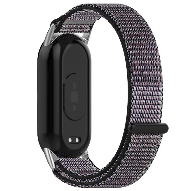 For Xiaomi Smart Band 10 / 10 NFC Nylon Hook and Loop Fastener Watch Band with 3D Curved Film