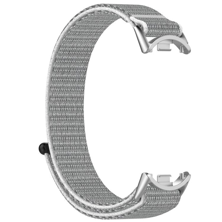 For Xiaomi Smart Band 9 / 9 NFC Nylon Hook and Loop Fastener Watch Band with 3D Curved Film