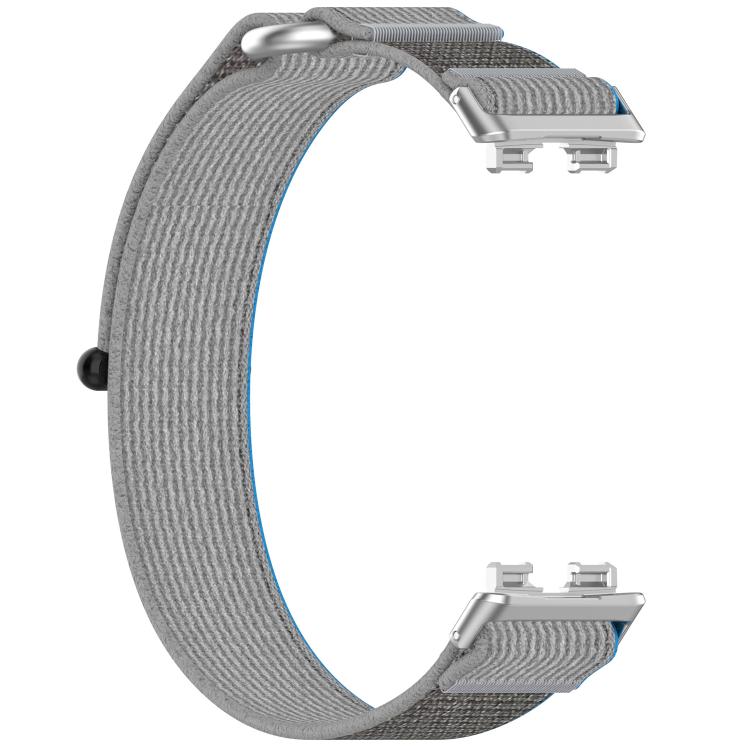 For Huawei Band 9 / 9 NFC Wild Path Nylon Hook and Loop Fastener Watch Band with 3D Curved Film