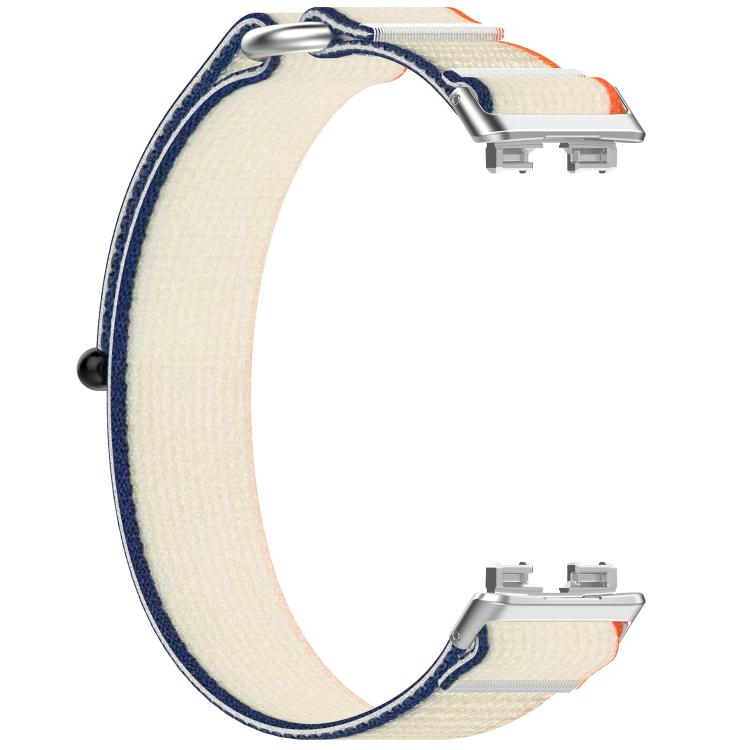 For Huawei Band 8 / 8 NFC Wild Path Nylon Hook and Loop Fastener Watch Band with 3D Curved Film