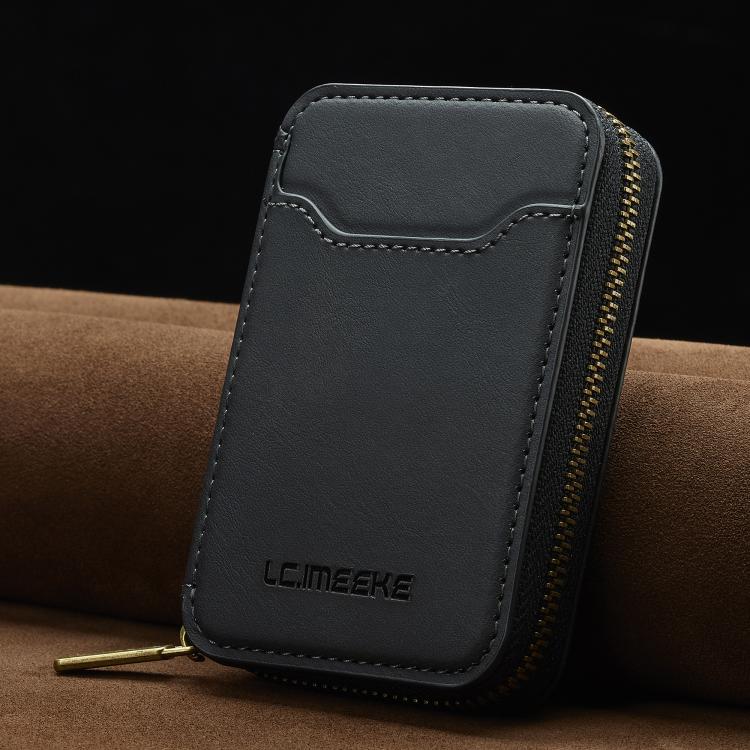 LC.IMEEKE L6 Magnetic RFID Zipper Leather Card Bag