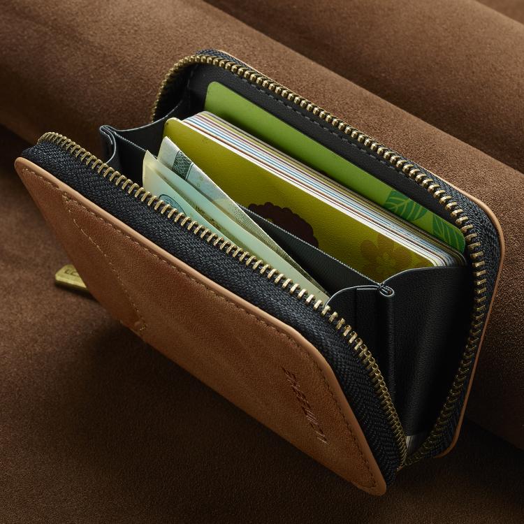 LC.IMEEKE L6 Magnetic RFID Zipper Leather Card Bag