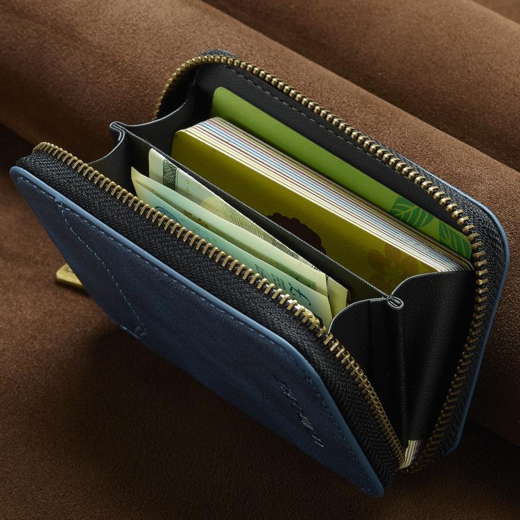 LC.IMEEKE L6 Magnetic RFID Zipper Leather Card Bag