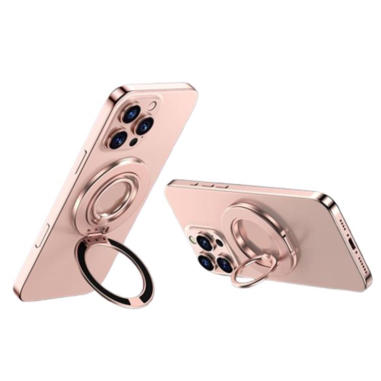Contrast Color Dual MagSafe Magnetic Ring Phone Holder with Gear Sound