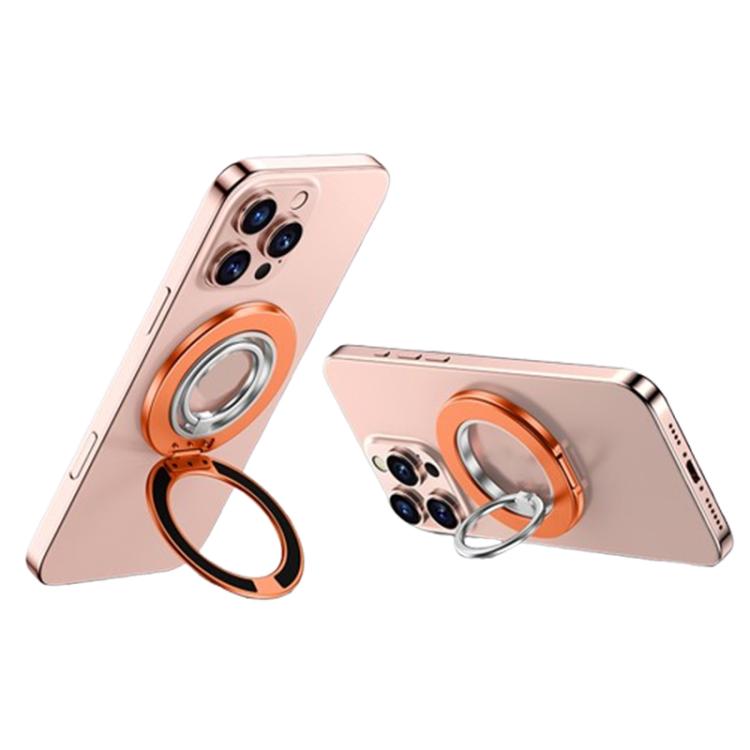 Contrast Color Dual MagSafe Magnetic Ring Phone Holder with Gear Sound