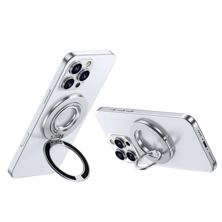 Contrast Color Dual MagSafe Magnetic Ring Phone Holder with Gear Sound
