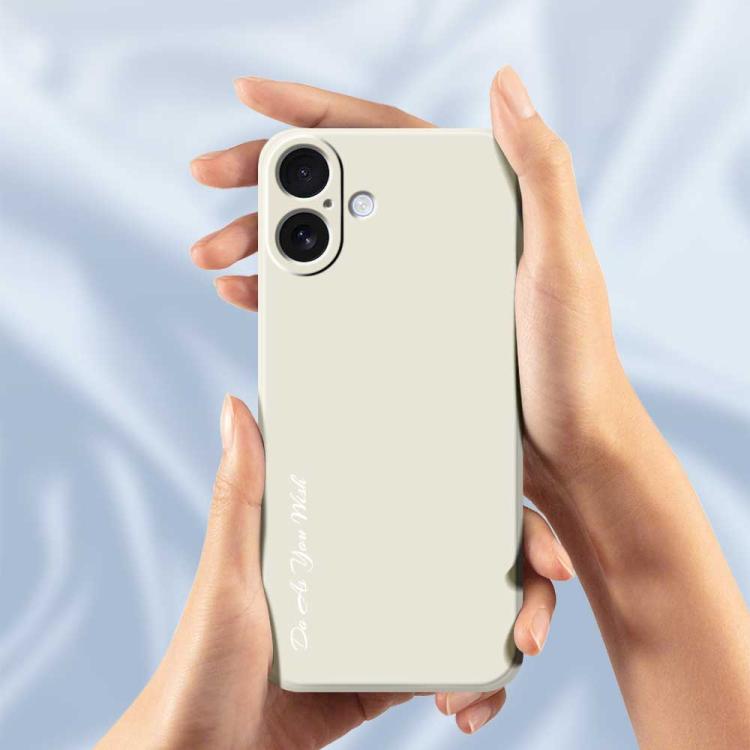 For iPhone 16 Do As You Wish A1440 Fine Hole Straight Edge Silicone Phone Case