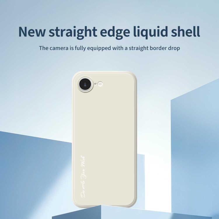 For iPhone 17e / 16e Do As You Wish A1440 Fine Hole Straight Edge Silicone Phone Case