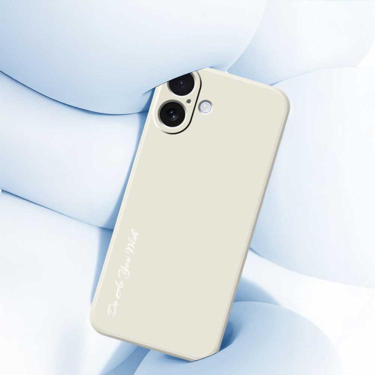 For iPhone 16 Plus Do As You Wish A1440 Fine Hole Straight Edge Silicone Phone Case