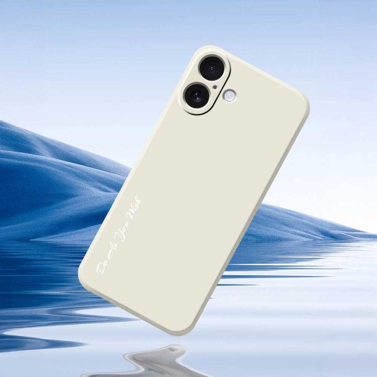 For iPhone 16 Plus Do As You Wish A1440 Fine Hole Straight Edge Silicone Phone Case