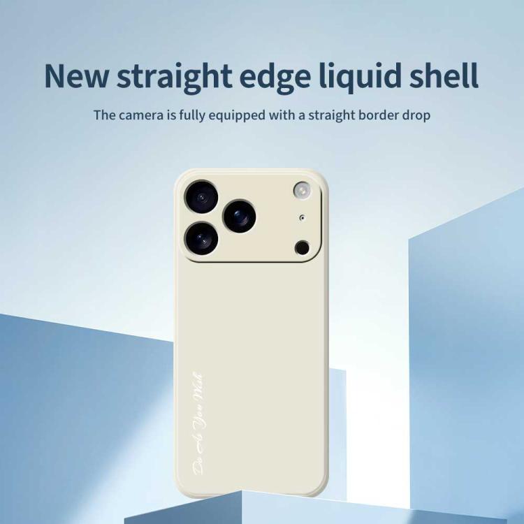 For iPhone 17 Pro Do As You Wish A1440 Fine Hole Straight Edge Silicone Phone Case