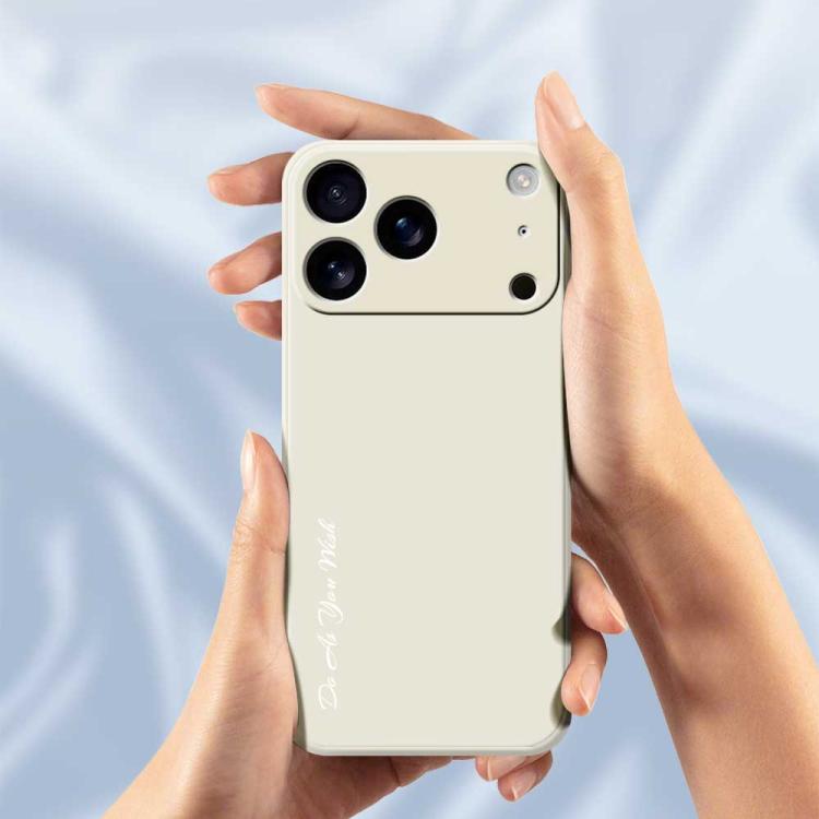 For iPhone 17 Pro Do As You Wish A1440 Fine Hole Straight Edge Silicone Phone Case