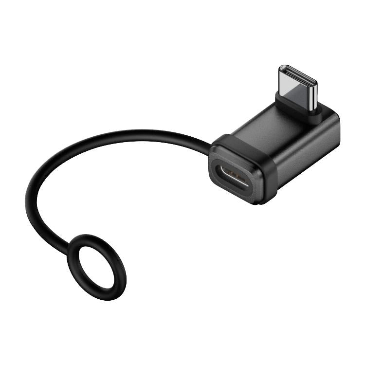 240W USB-C / Type-C Port Full-Function Aluminum Alloy Adapter with Lanyard, Style:3D Bend