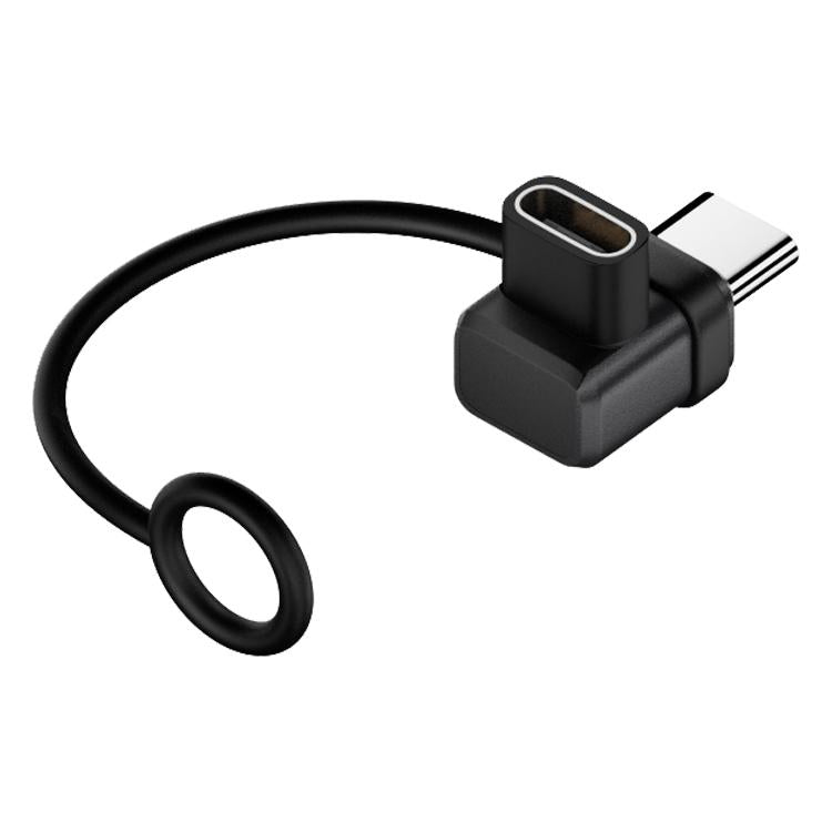 240W USB-C / Type-C Port Full-Function Aluminum Alloy Adapter with Lanyard, Style:3D Bend Male to Female