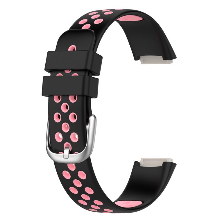 For Fitbit Luxe xDfind Breathable Holes Two-color Silicone Watch Band