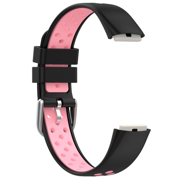 For Fitbit Luxe xDfind Breathable Holes Two-color Silicone Watch Band