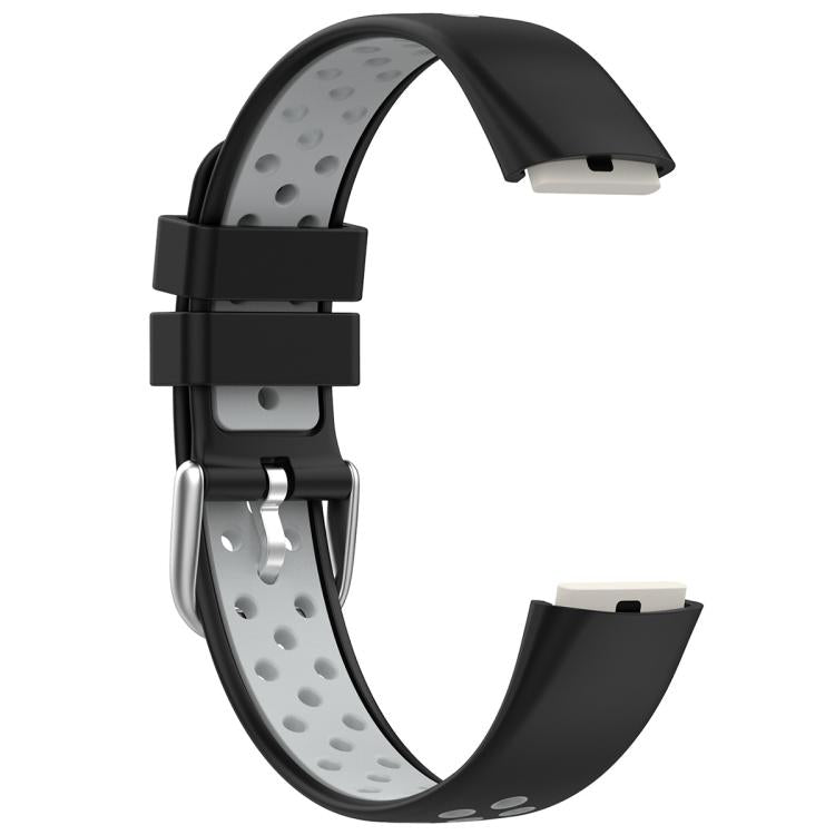 For Fitbit Luxe xDfind Breathable Holes Two-color Silicone Watch Band