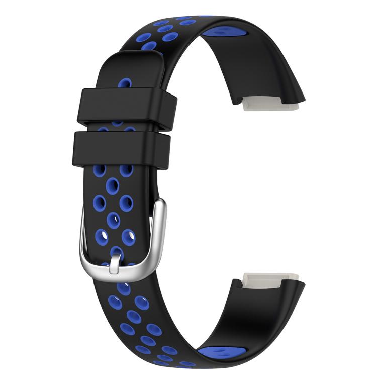 For Fitbit Luxe xDfind Breathable Holes Two-color Silicone Watch Band