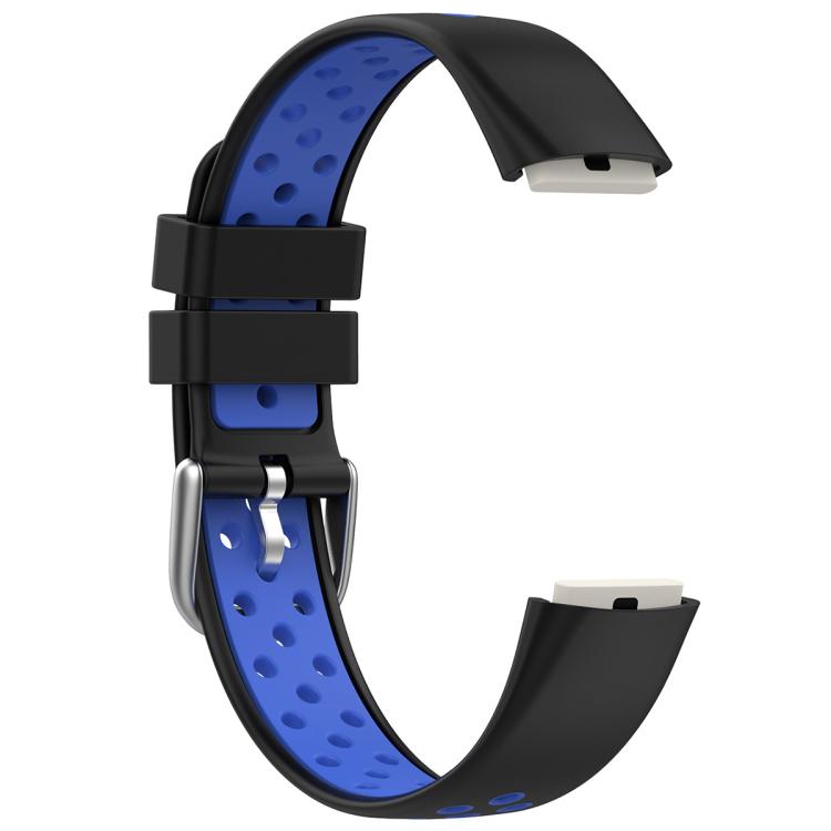 For Fitbit Luxe xDfind Breathable Holes Two-color Silicone Watch Band