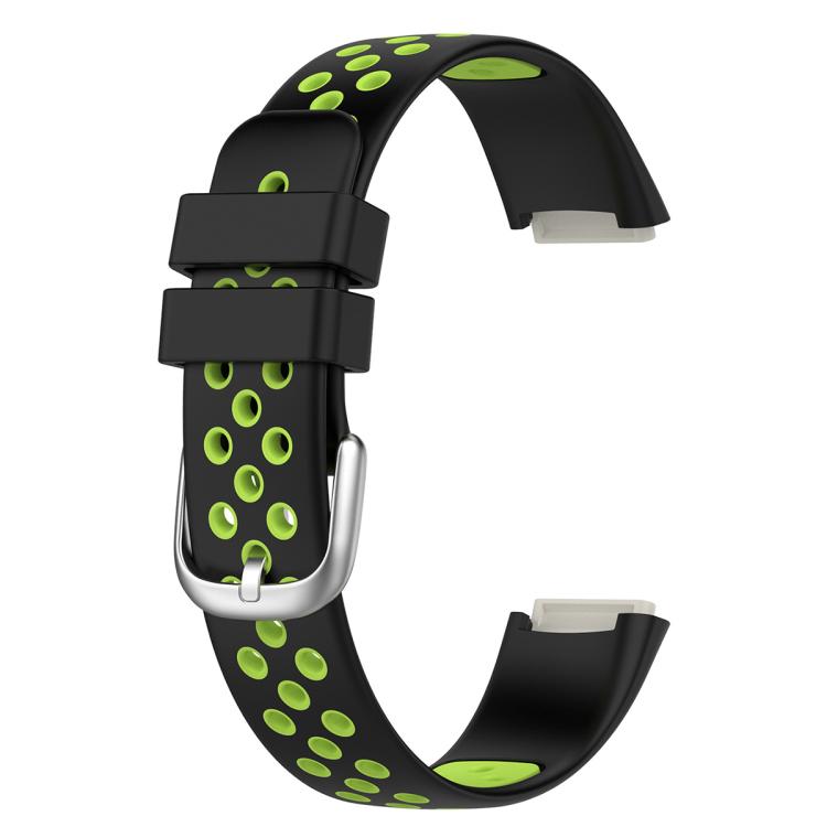 For Fitbit Luxe xDfind Breathable Holes Two-color Silicone Watch Band