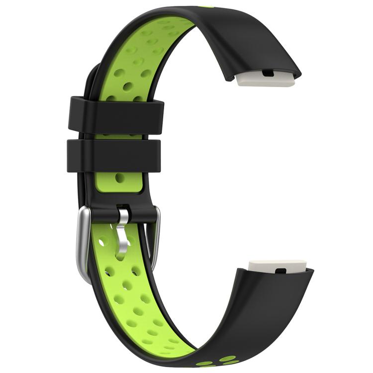 For Fitbit Luxe xDfind Breathable Holes Two-color Silicone Watch Band