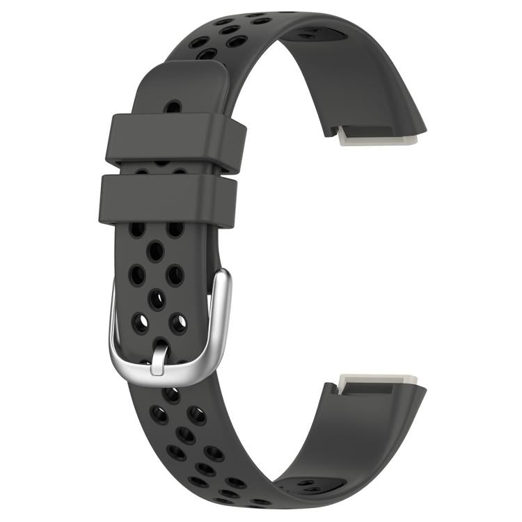 For Fitbit Luxe xDfind Breathable Holes Two-color Silicone Watch Band