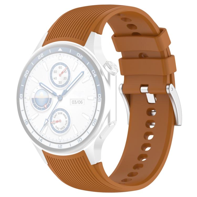 For OPPO Watch X / X2 / OnePlus Watch 2 xDfind Silver Buckle Silicone Watch Band