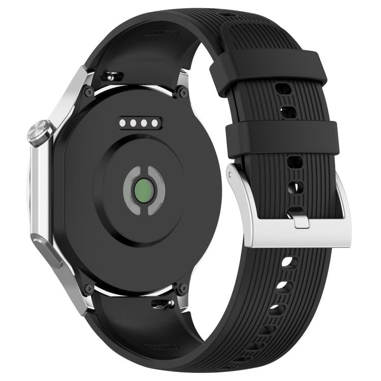 For OPPO Watch X / X2 / OnePlus Watch 2 xDfind Silver Buckle Silicone Watch Band