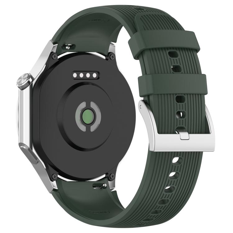 For OPPO Watch X / X2 / OnePlus Watch 2 xDfind Silver Buckle Silicone Watch Band