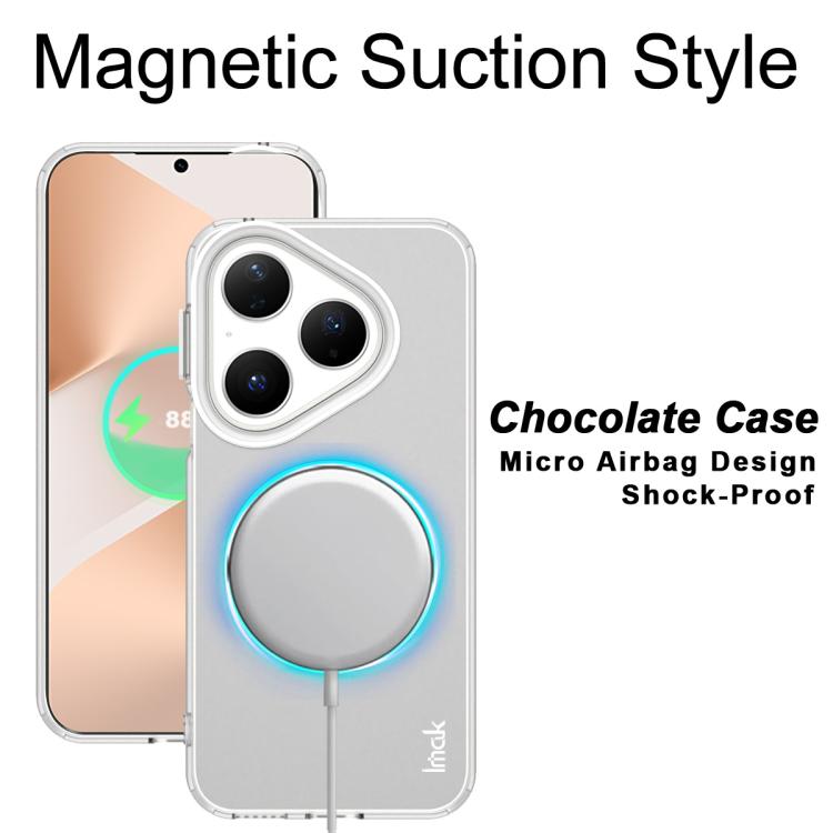 For Huawei Pura 80 5G IMAK Chocolate Series TPU + PET MagSafe Phone Case