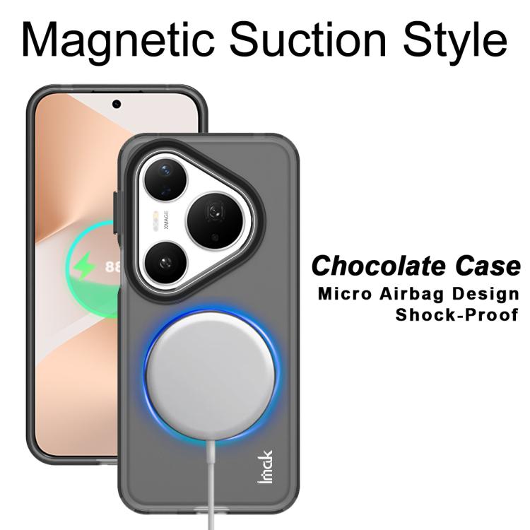 For Huawei Pura 80 Pro / 80 Pro+ IMAK Chocolate Series TPU + PET MagSafe Phone Case